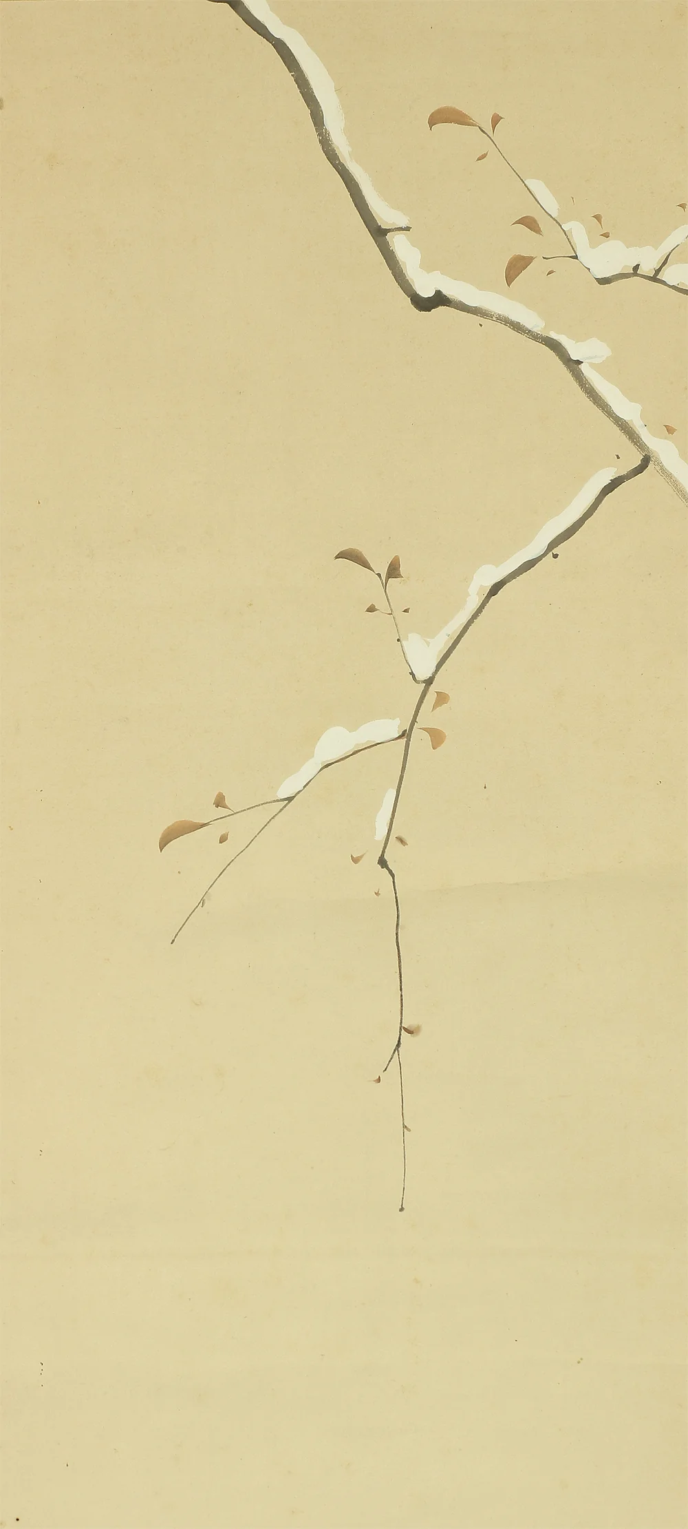 伊藤渓水 Ito Keisui (1879-1967) Japanese art kakejiku kakemono wall hanging scroll / Winter Landscape Two Ducks with Orignal Box (Tomobako) RA888 - Image 5