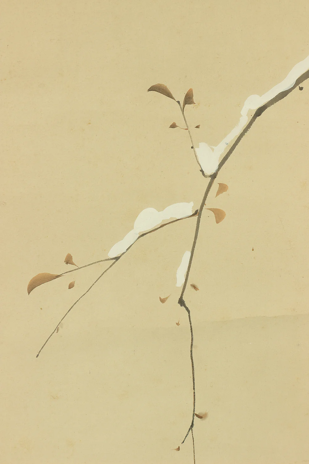 伊藤渓水 Ito Keisui (1879-1967) Japanese art kakejiku kakemono wall hanging scroll / Winter Landscape Two Ducks with Orignal Box (Tomobako) RA888 - Image 7