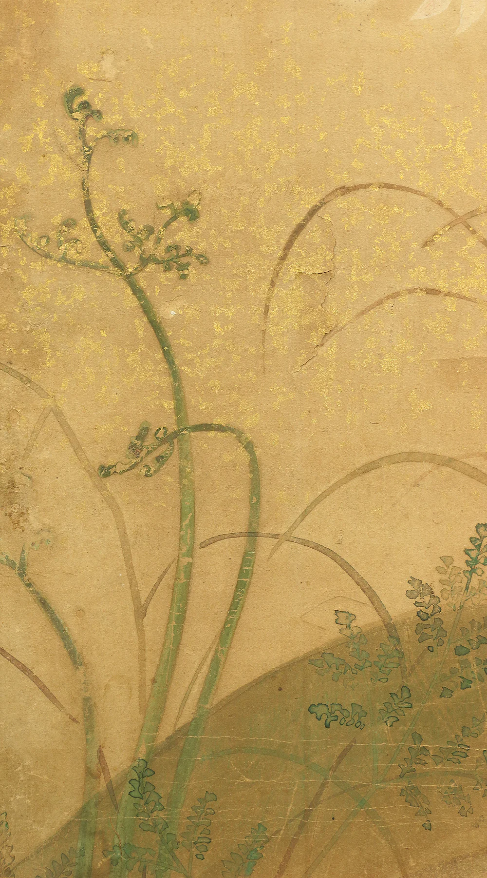 伊徳栄茂 Itoku Eimo Byobu Folding Screen Room divider Two panels / 'Cherry Blossoms, Peony, and Birds' VA352 - Image 28