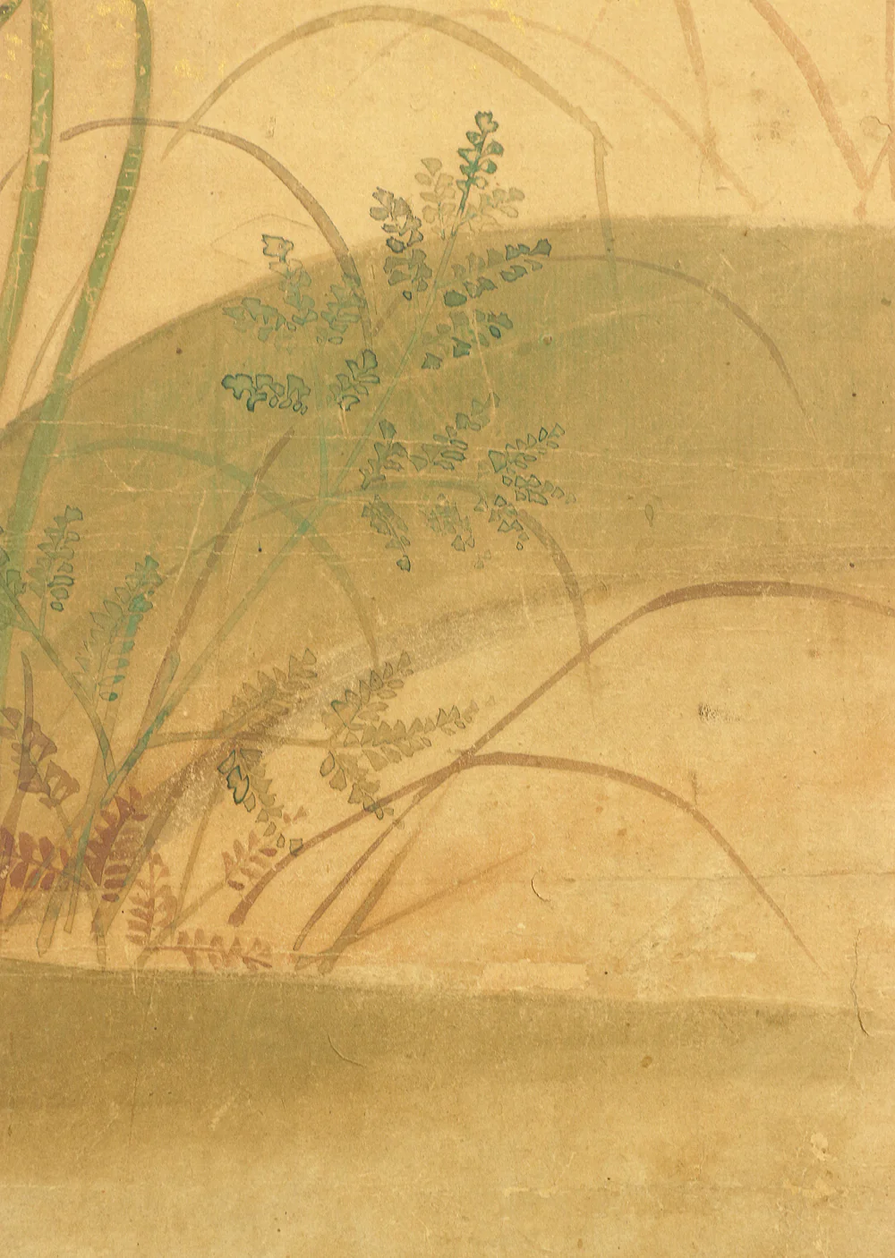伊徳栄茂 Itoku Eimo Byobu Folding Screen Room divider Two panels / 'Cherry Blossoms, Peony, and Birds' VA352 - Image 29