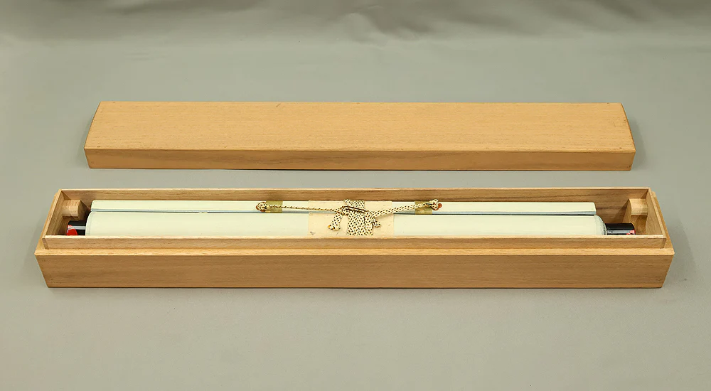 梶浦逸外 Kajiura Itsugai (1896-1981) Myoshin-ji Japanese Zen kakejiku kakemono wall hanging scroll / 和 Wa with Original Box (Tomobako) RE665 - Image 10