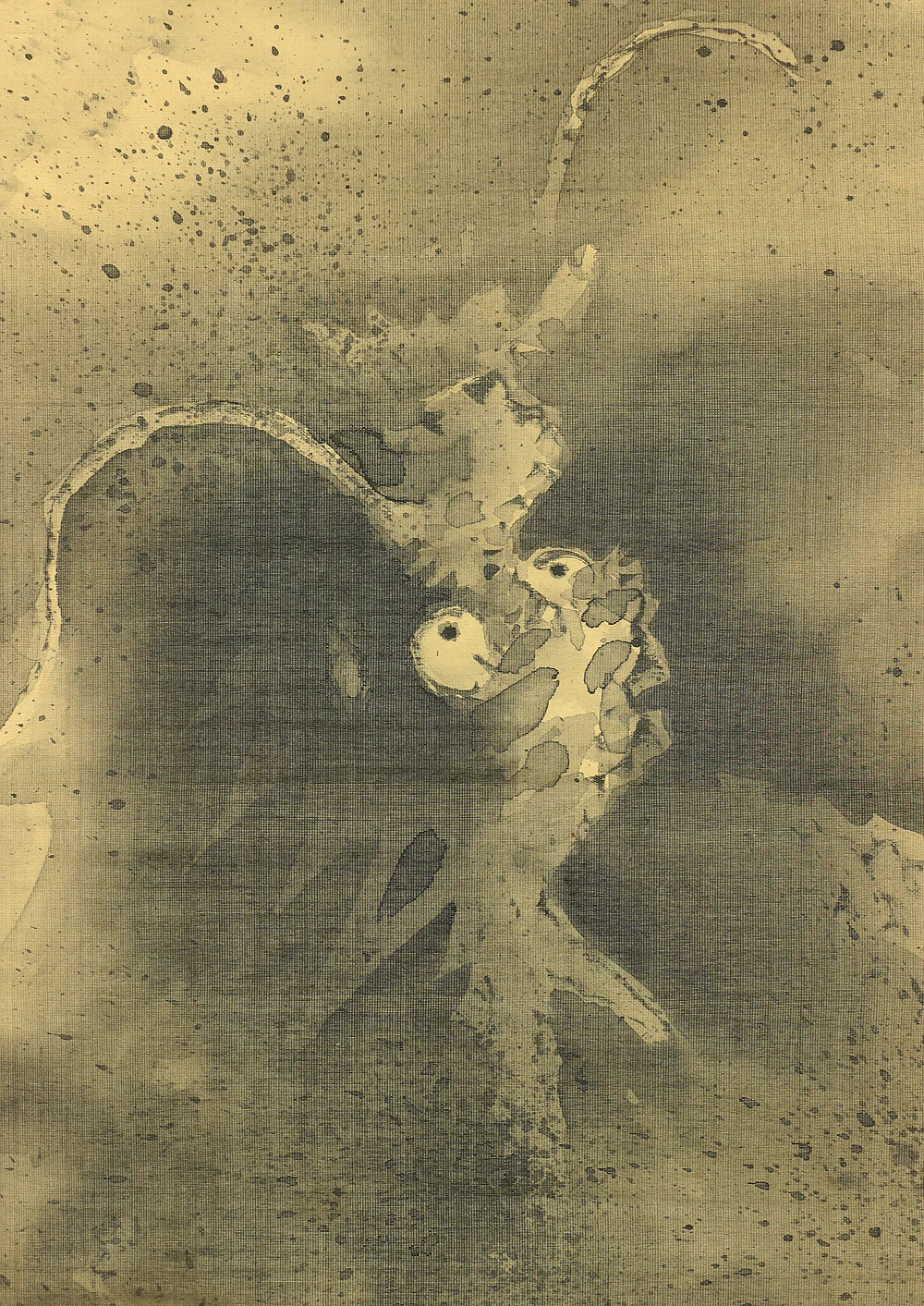 狩野常信 Kano Tsunenobu (1636-1713) Japanese antique art kakejiku kakemono wall hanging scroll / Dragon Crossing Over Mt. Fuji with Box RA507 - Image 8
