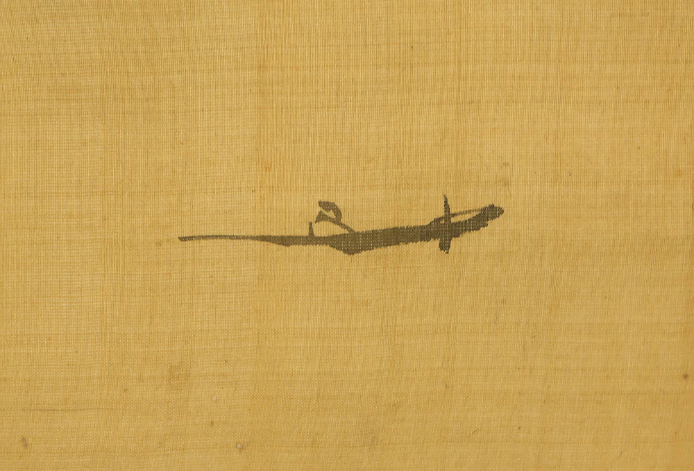 狩野常信 Kano Tsunenobu (1636-1713) Japanese antique art kakejiku kakemono wall hanging scroll / Suiboku Ink Sansui Mountain Landscapes Floating Boats with Box RE683 - Image 6