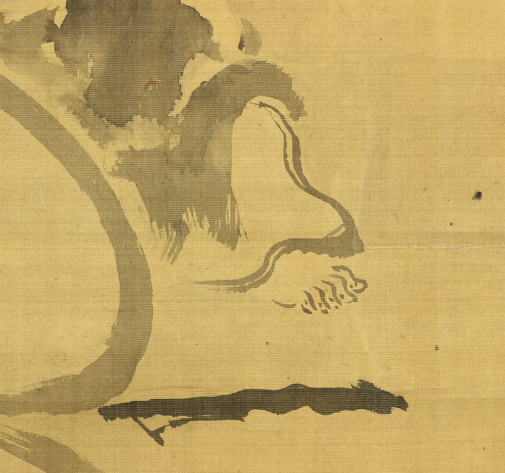 狩野常信 Kano Tsunenobu (1636-1713) Japanese art kakejiku kakemono wall hanging scroll / Hotei with Box RB128 - Image 8