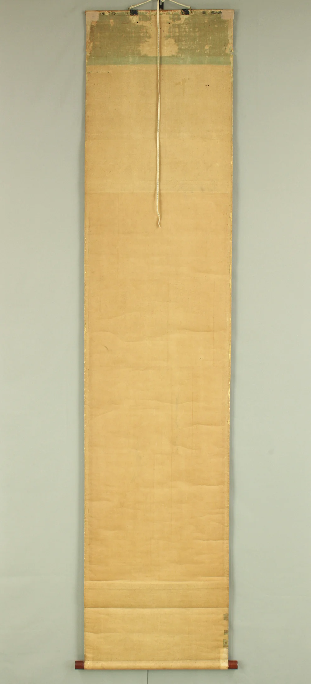 狩野安信 Kano Yasunobu (1614-1685) Japanese antique art kakejiku kakemono wall hanging scroll / Suiboku Ink Hotei Sitting on Sack with Box RD214 - Image 14