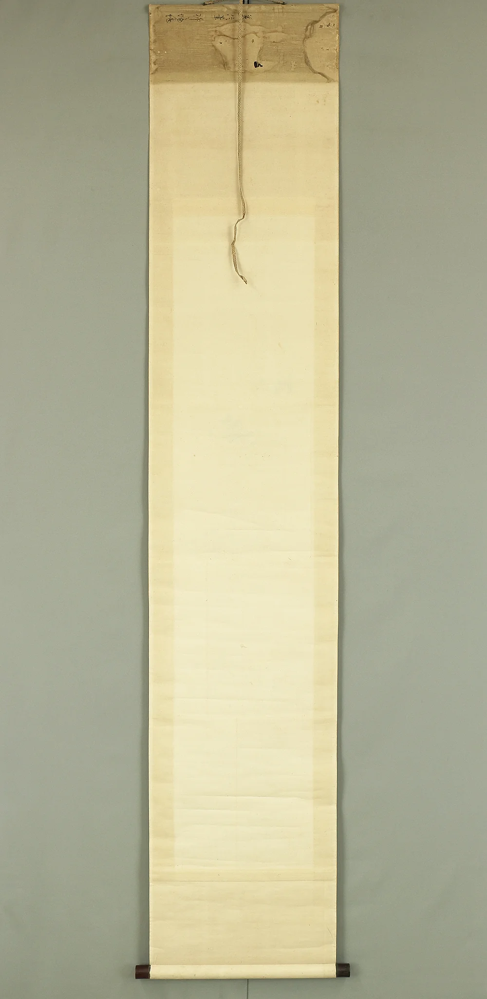 義信 Yoshinobu (Kano school) Japanese art kakejiku kakemono wall hanging scroll / Two Bats, Moon, and Willow RB248 - Image 14