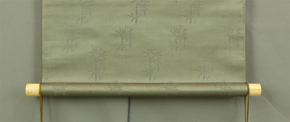 菊池芳文 Kikuchi Hobun (1862-1918) Japanese art kakejiku kakemono wall hanging scroll / White Plum Tree and Bush Warbler with Box RC585 - Image 12