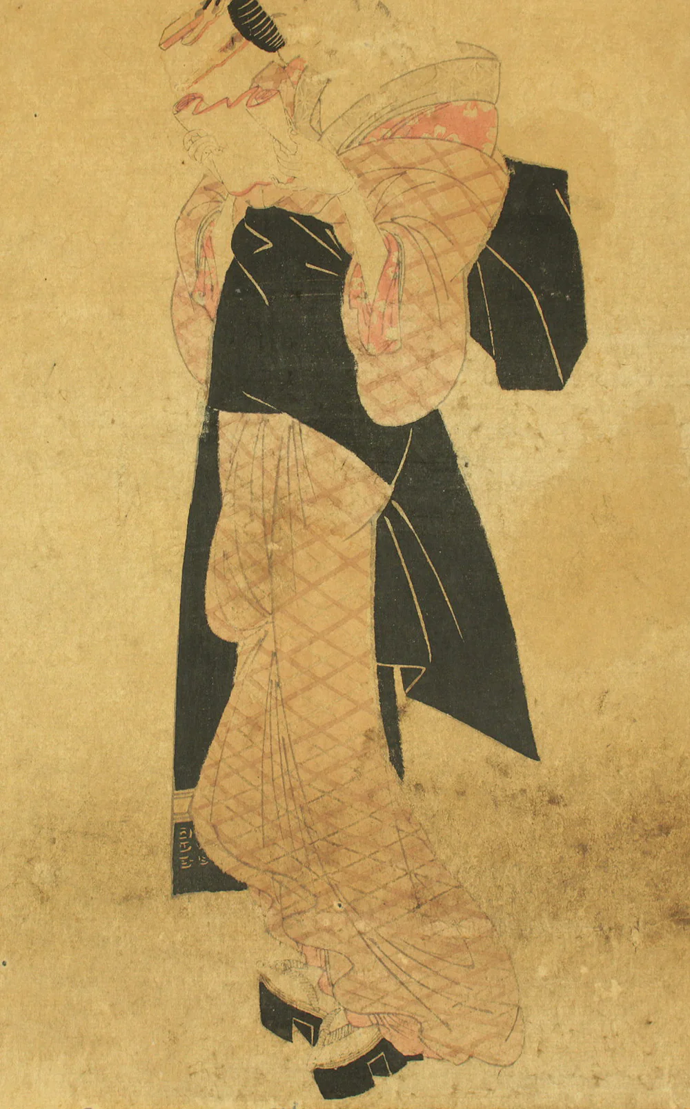 菊川英山 Kikukawa Eizan (1787-1867) Japanese antique art Original Ukiyo-e woodblock print / Beautiful Woman in Kimono OW355 - Image 7