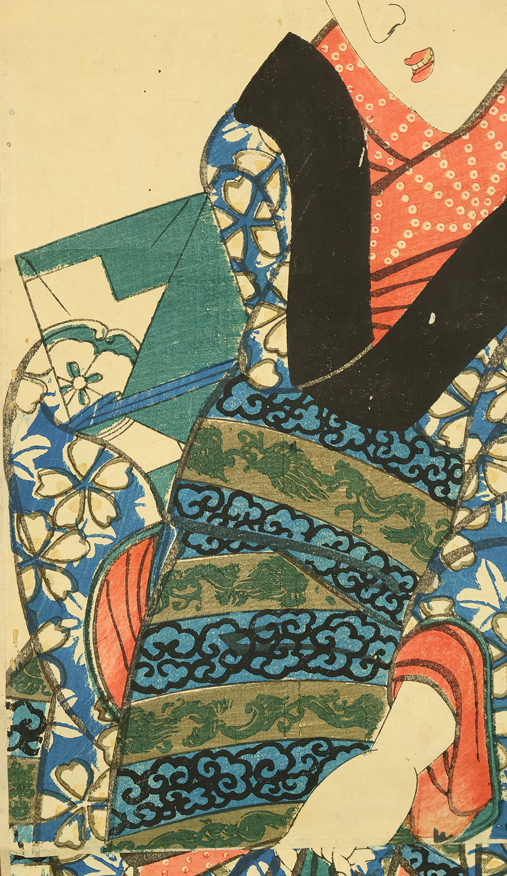 菊川英山 Kikukawa Eizan (1787-1867) Japanese antique art Woodblock Print kakejiku kakemono wall hanging scroll / Ukiyo-e Beauty RE151 - Image 9