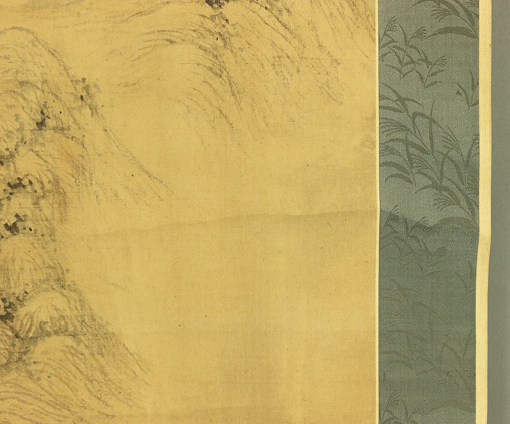 木下逸雲 Kinoshita Itsuun (1800-1866) Japanese art kakejiku kakemono wall hanging scroll / Willow Village Landscape Sansui with Box RA648 - Image 18