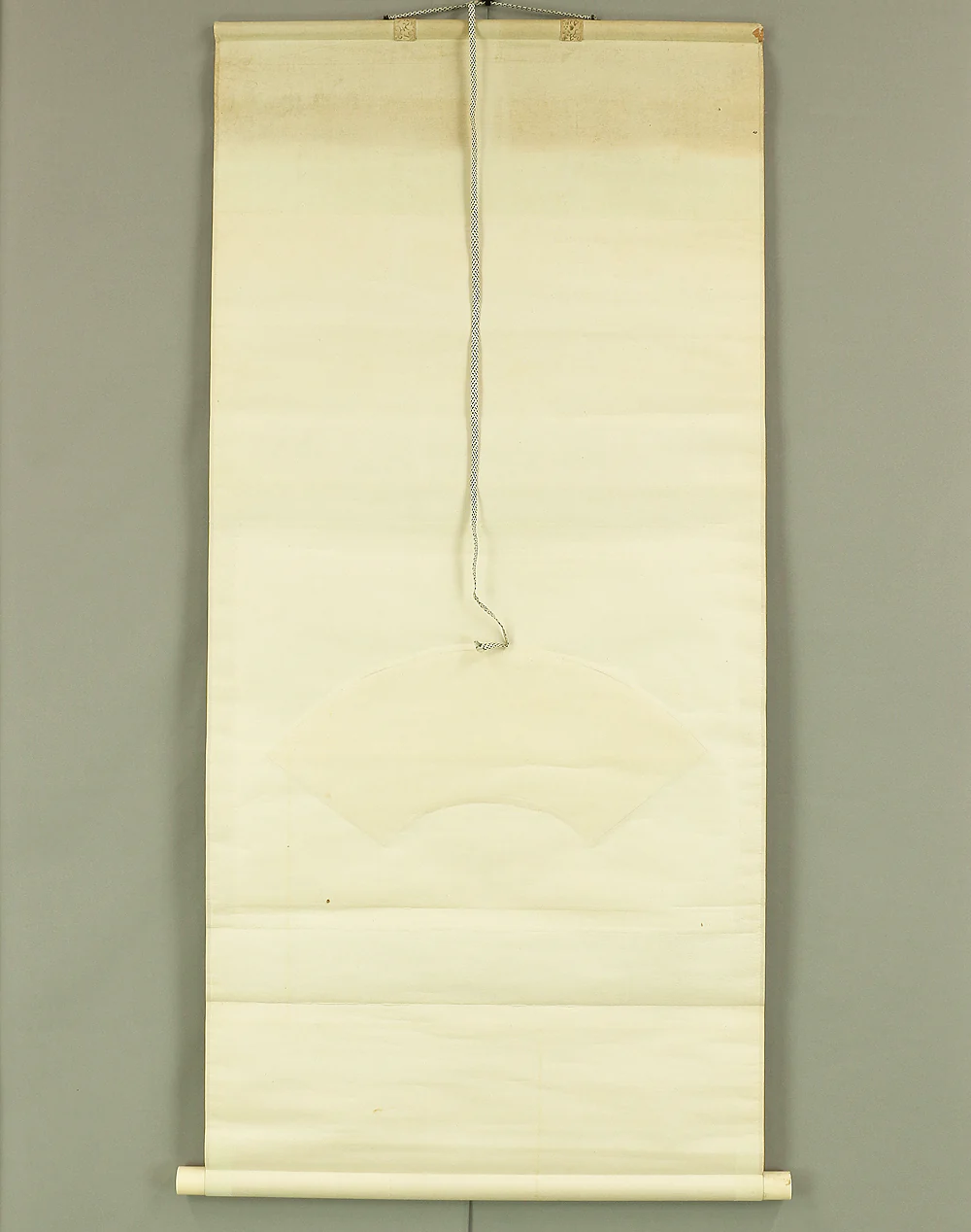 小林一茶 Kobayashi Issa (1763-1828) Japanese antique art kakejiku kakemono wall hanging scroll / Fan Surface 霜かれて ふミ臼 かたり〱かな RC660 - Image 10