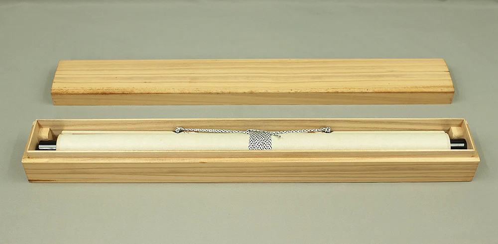 小林太玄 Kobayashi Taigen (b1938) Daitoku-ji Japanese Zen kakejiku kakemono hanging scroll for Tea ceremony / 円相 Enso 無一物 Muichimotsu with Original Box (Tomobako) RB868 - Image 10