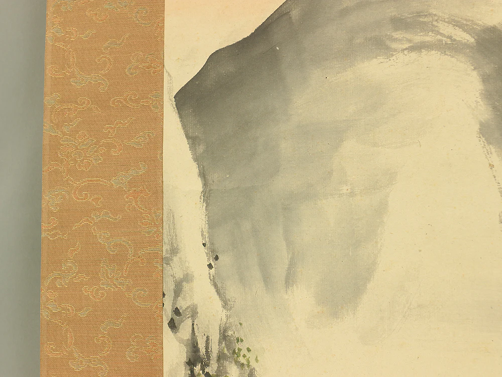 幸野楳嶺 Kono Bairei (1844-1895) Japanese antique art kakejiku kakemono wall hanging scroll / Horai Mountain Rivers Landscapes Rising Sun and Cranes with Appraised Box by 幸野西湖 Kono Seiko (1881-1945) RC747 - Image 17