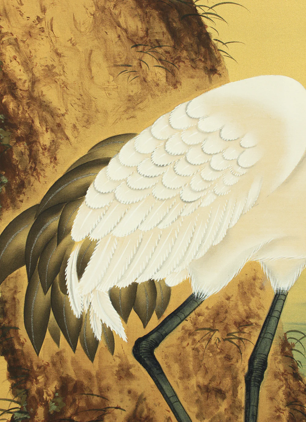 国井幸雪 Kunii Kosetsu (b1919) Japanese art Paired kakejiku kakemono wall hanging scroll / Rising Sun and Moon, Plum and Pine, Crane with Original Box (Tomobako) RD295 - Image 23