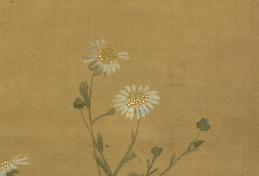 円山応挙 Maruyama Okyo (1733-1795) Japanese antique art kakejiku kakemono wall hanging scroll / Quail, Chrysanthemums and Silver Grass with Appraised Box RD483 - Image 10