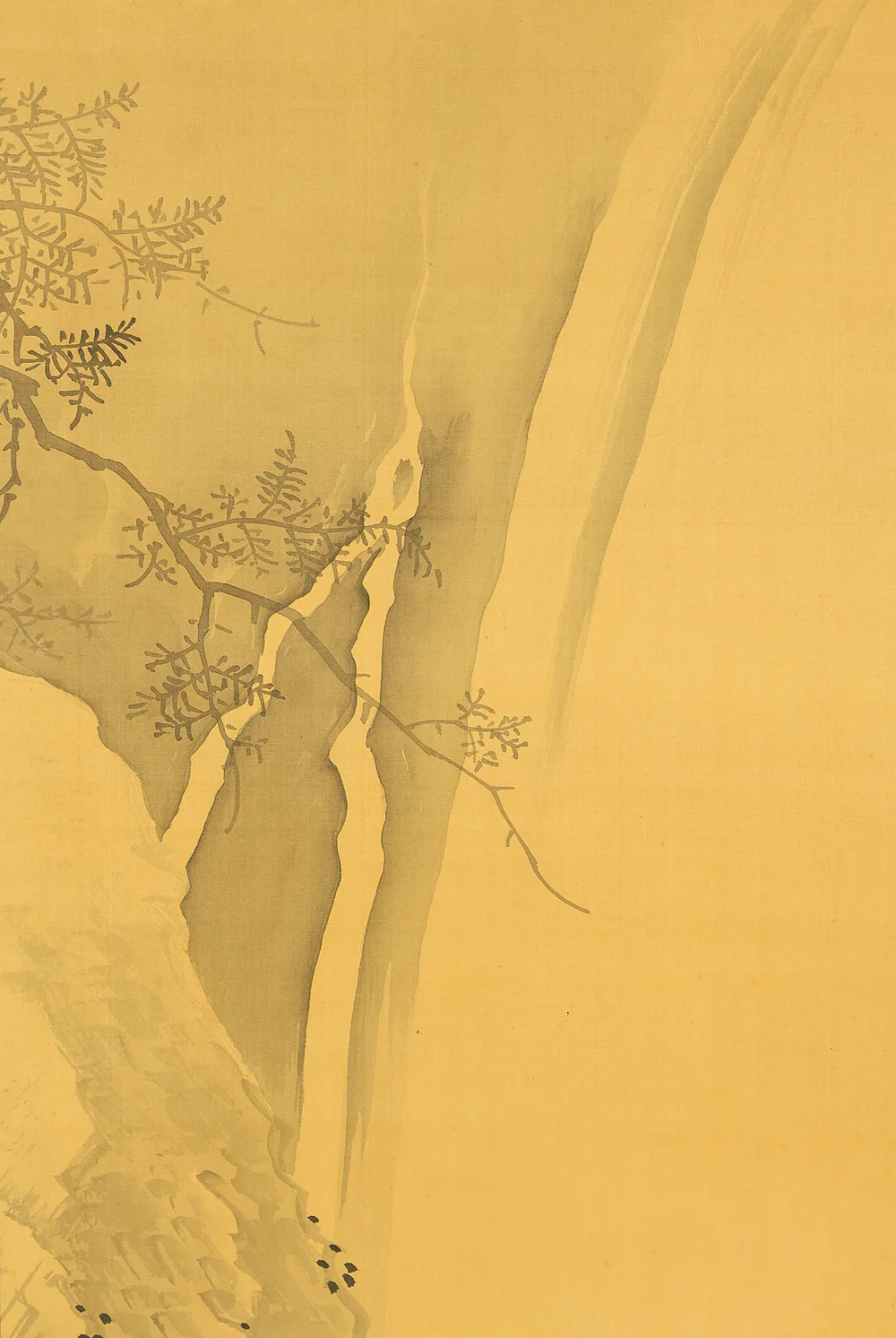 円山応挙 Maruyama Okyo (1733-1795) Japanese antique art Paired kakejiku kakemono wall hanging scrolls / Waves and Wagtail with Appraised Box RD872 - Image 18