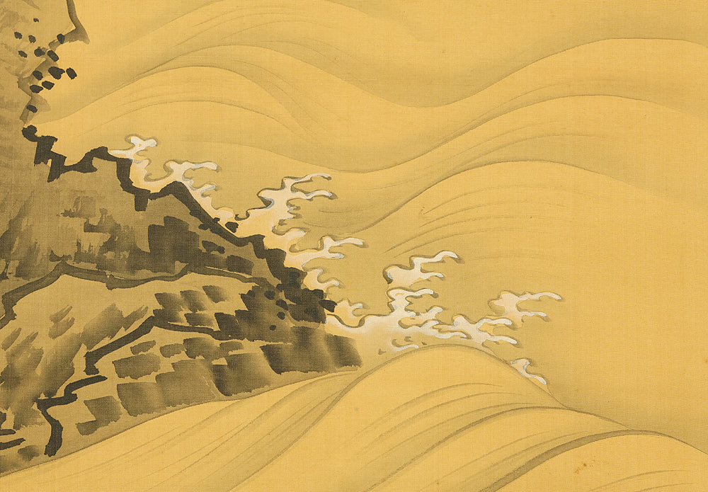 円山応挙 Maruyama Okyo (1733-1795) Japanese antique art Paired kakejiku kakemono wall hanging scrolls / Waves and Wagtail with Appraised Box RD872 - Image 22