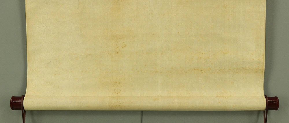 正岡子規 MASAOKA SHIKI Japanese antique art kakejiku kakemono wall hanging scroll / Fish, crane, haiku 鱗ちる 雑魚場の跡や 夏の月 with Box W230 - Image 18