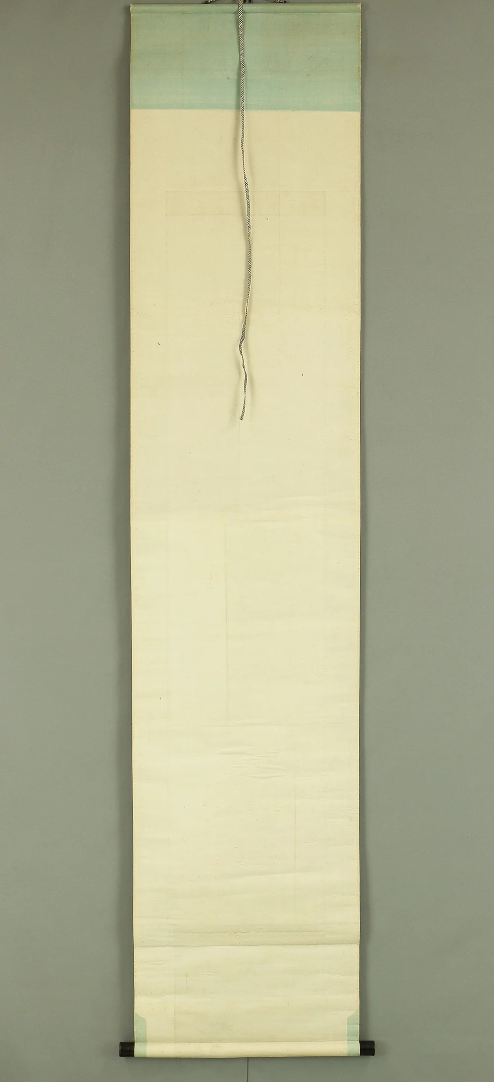 益頭峻南 Mashizu Shunnan (1851-1916) Japanese antique art Paired kakejiku kakemono wall hanging scrolls / Heron on Willow Tree in Snow and Sleeping Crow under Moon with Original Box A381 - Image 11