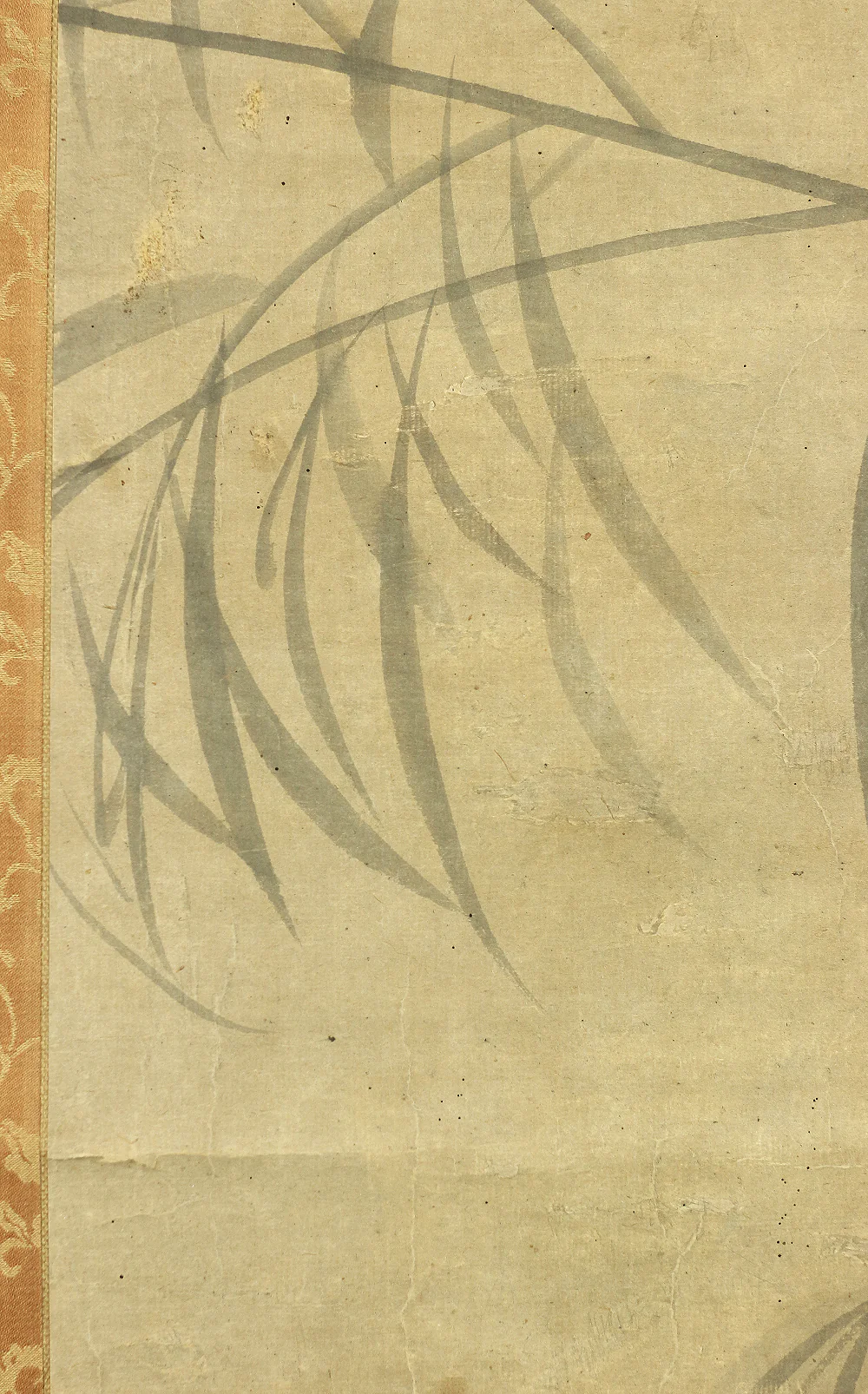 松村呉春 Matsumura Goshun (1752-1811) Japanese antique art kakejiku kakemono wall hanging scroll / Crescent Moon & Willow with Box A303 - Image 15