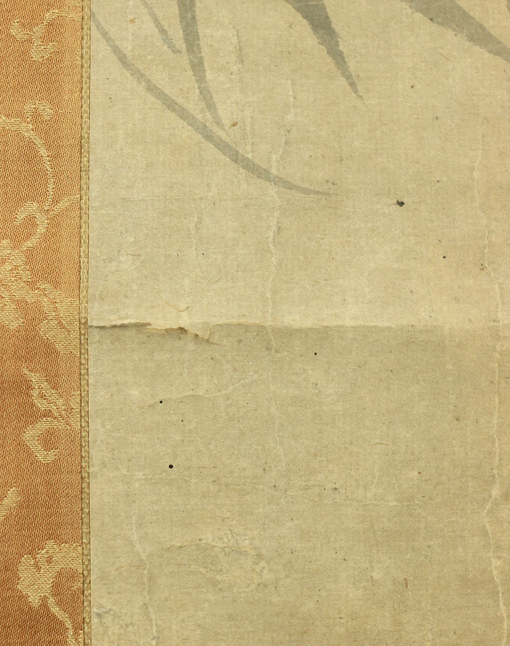 松村呉春 Matsumura Goshun (1752-1811) Japanese antique art kakejiku kakemono wall hanging scroll / Crescent Moon & Willow with Box A303 - Image 17