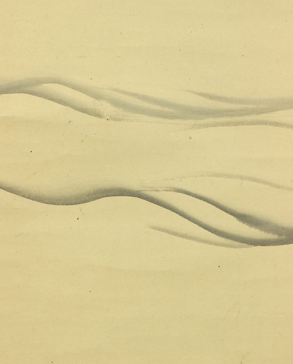 松村景文 Matsumura Keibun (1779-1843) Japanese antique art kakejiku kakemono wall hanging scroll / Moon and Gentle Waves RB337 - Image 10