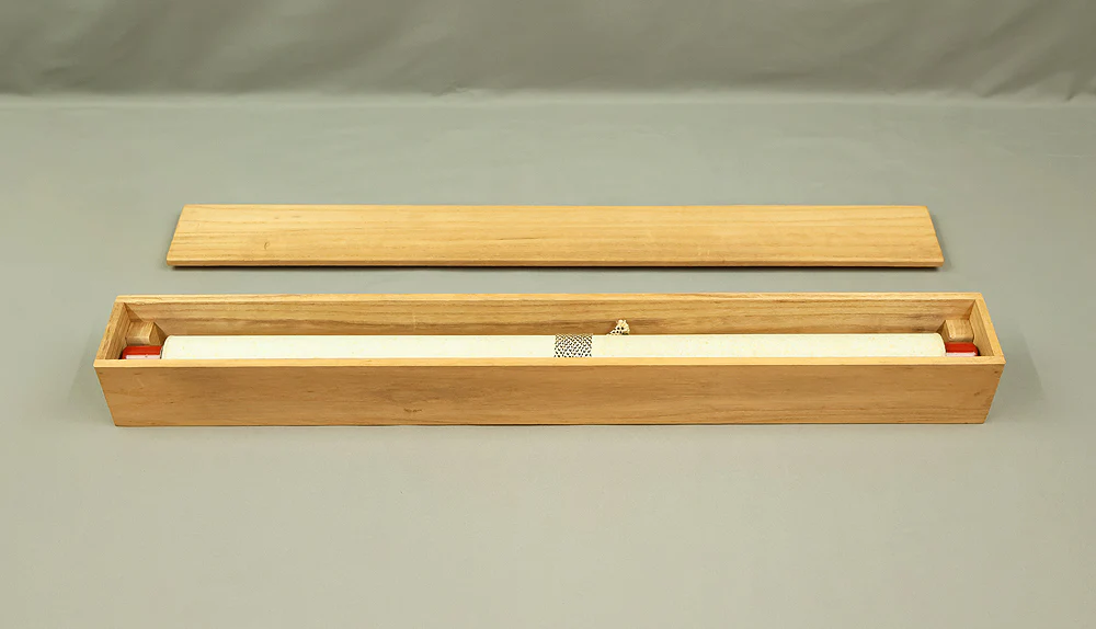 宮西玄性 Miyanishi Genjo (1904-1982) Daitoku-ji Japanese Zen kakejiku kakemono wall hanging scroll / 松風 Shofu with Original Box (Tomobako) RE284 - Image 11