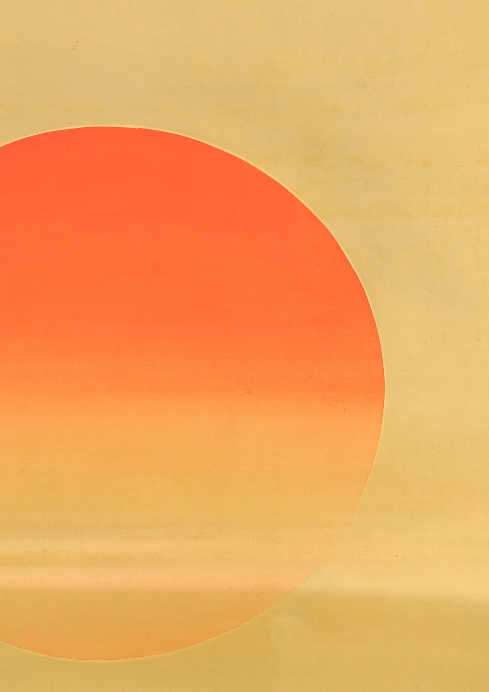 三好賢古 Miyoshi Kenko (1839-1919) Japanese art Paired kakejiku kakemono wall hanging scrolls / Rising Sun and Moon RD847 - Image 6
