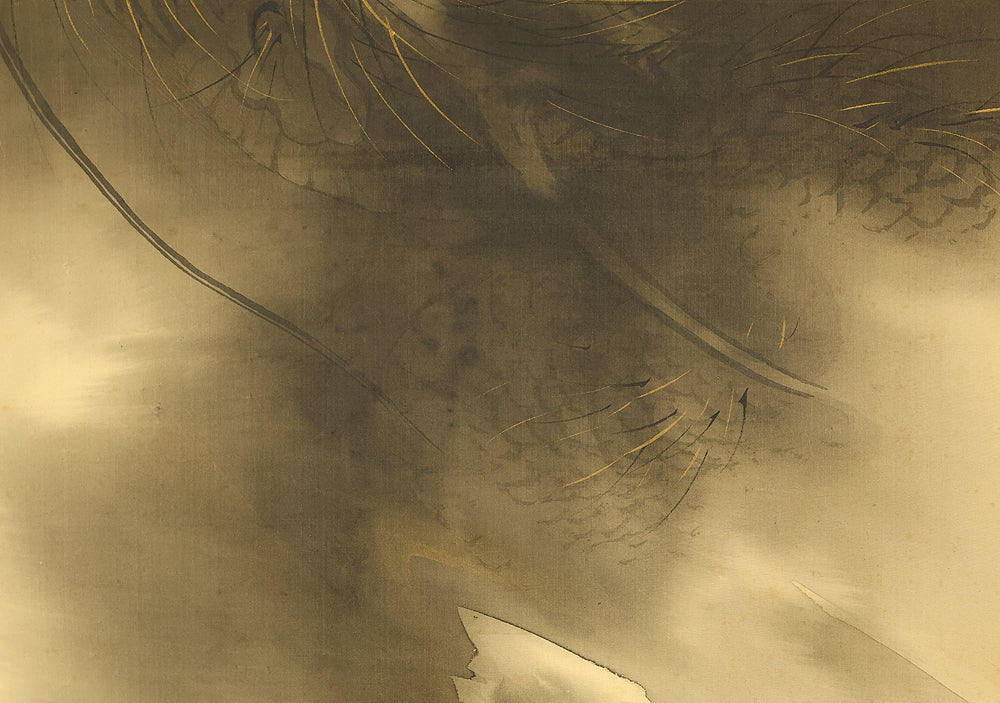 望月玉泉 Mochizuki Gyokusen (1834-1913) Japanese art kakejiku kakemono wall hanging scroll / Rising Dragon in Cloud RE623 - Image 11