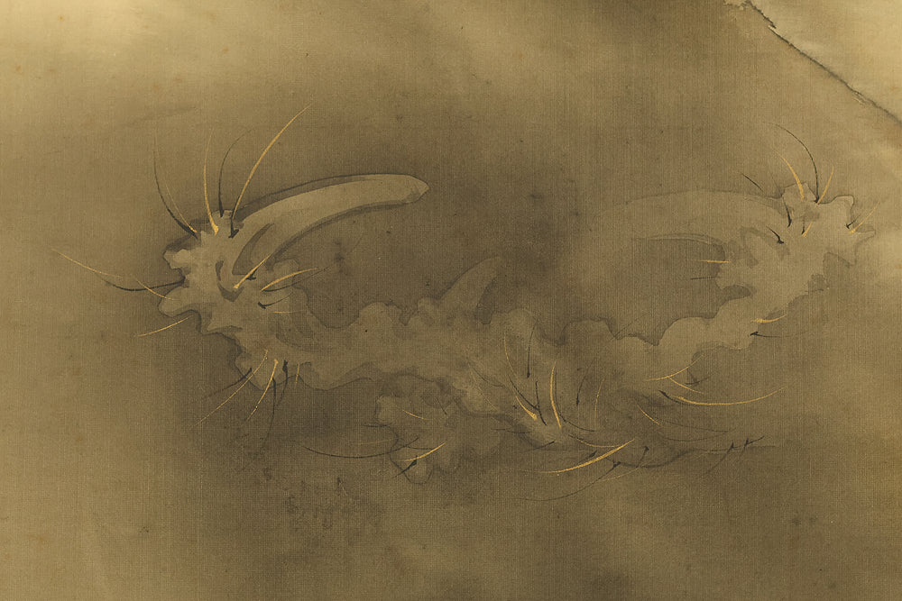 望月玉泉 Mochizuki Gyokusen (1834-1913) Japanese art kakejiku kakemono wall hanging scroll / Rising Dragon in Cloud RE623 - Image 13