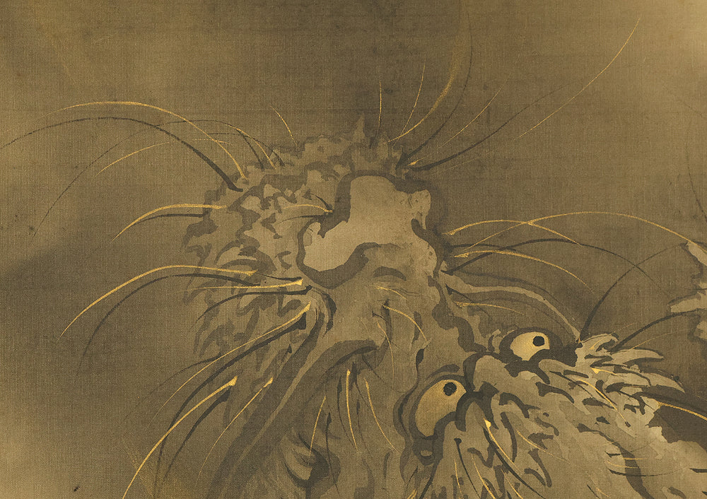望月玉泉 Mochizuki Gyokusen (1834-1913) Japanese art kakejiku kakemono wall hanging scroll / Rising Dragon in Cloud RE623 - Image 6