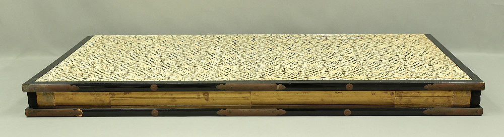 村田有因 Murata Yuin Japanese gold-leaf room divider Byobu 4 panels Folding screen / Genji Monogatari (Tale of the Genji) V648 - Image 20