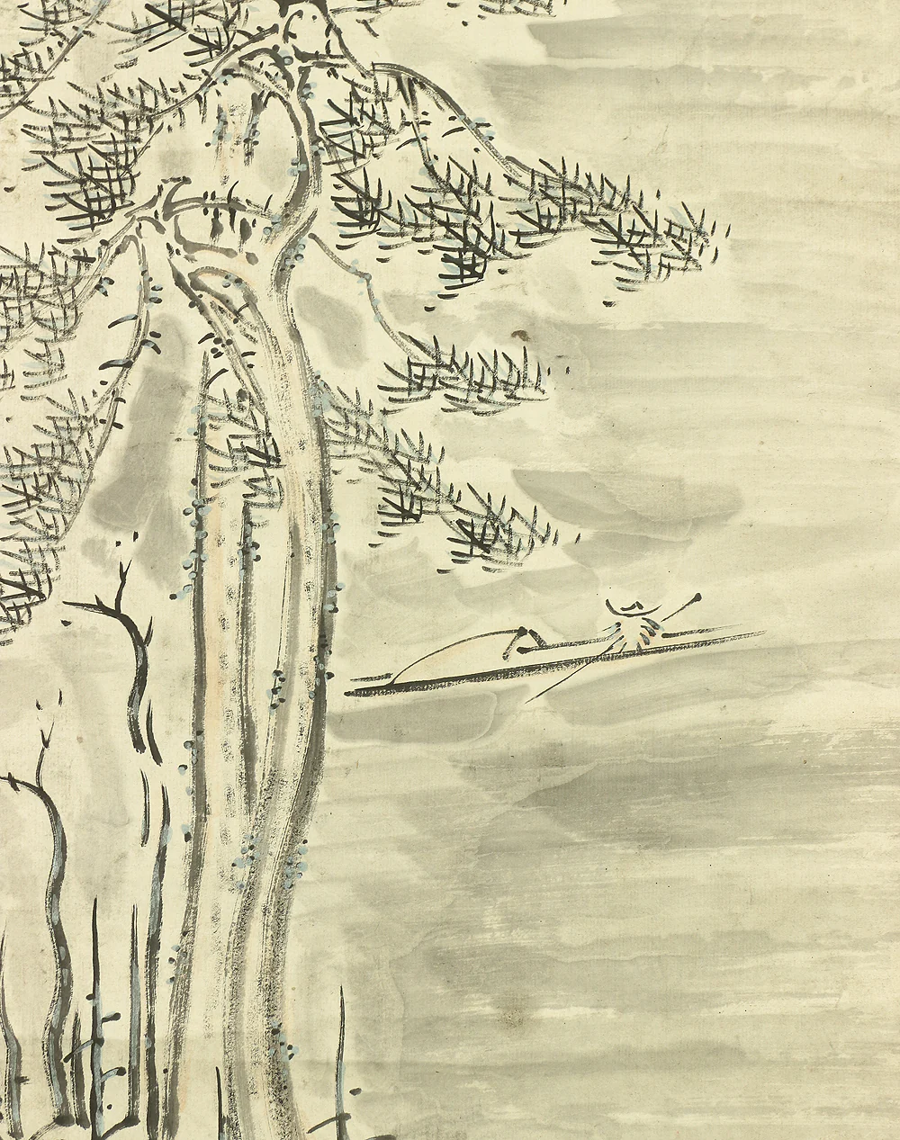 中林竹洞 Nakabayashi Chikuto (1776-1853) Japanese antique art kakejiku kakemono wall hanging scroll / Arbor in Winter Snow Landscape Sansui RA572 - Image 13