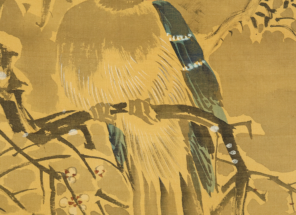 中林竹洞 Nakabayashi Chikuto (1776-1853) Japanese art kakejiku kakemono wall hanging scroll / Long Tailed Bird in Moonlight with Appraised Box RE138 - Image 12