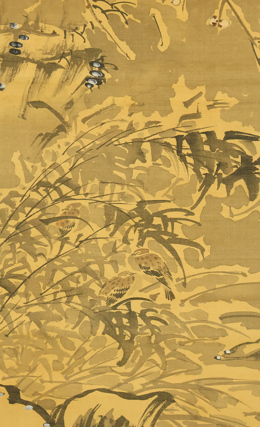 中林竹洞 Nakabayashi Chikuto (1776-1853) Japanese art kakejiku kakemono wall hanging scroll / Long Tailed Bird in Moonlight with Appraised Box RE138 - Image 15