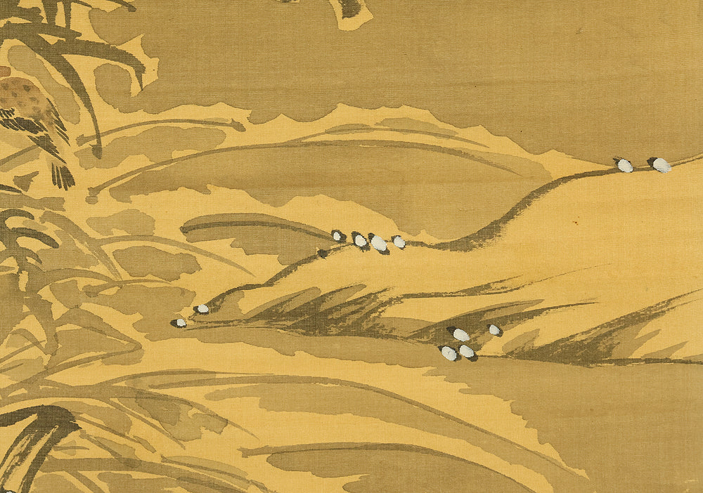 中林竹洞 Nakabayashi Chikuto (1776-1853) Japanese art kakejiku kakemono wall hanging scroll / Long Tailed Bird in Moonlight with Appraised Box RE138 - Image 17