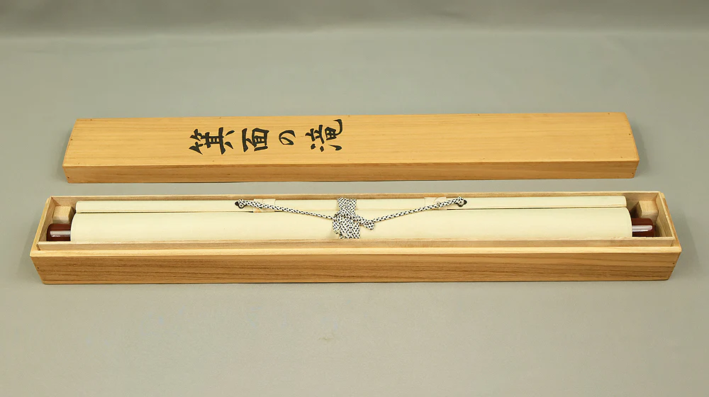 中川進一 Nakagawa Shinichi Japanese art kakejiku kakemono wall hanging scroll / 箕面の滝 Minō Waterfall (Minō Park in Osaka) with Original Box (Tomobako) RD869 - Image 15
