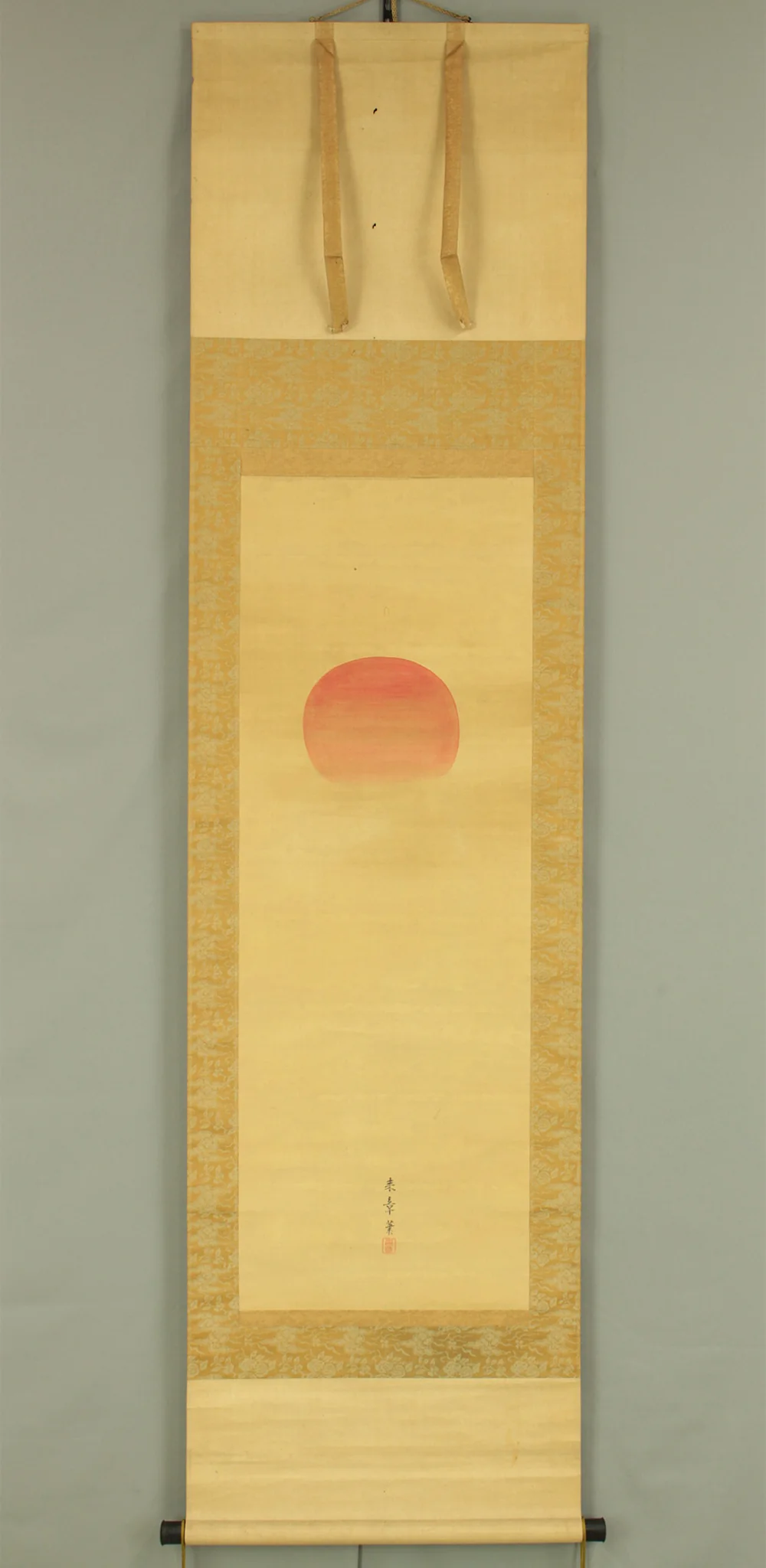 中島来章 Nakajima Raisho (1796-1871) Japanese art kakejiku kakemono wall hanging scroll / Rising Sun with Box RD507 - Image 2