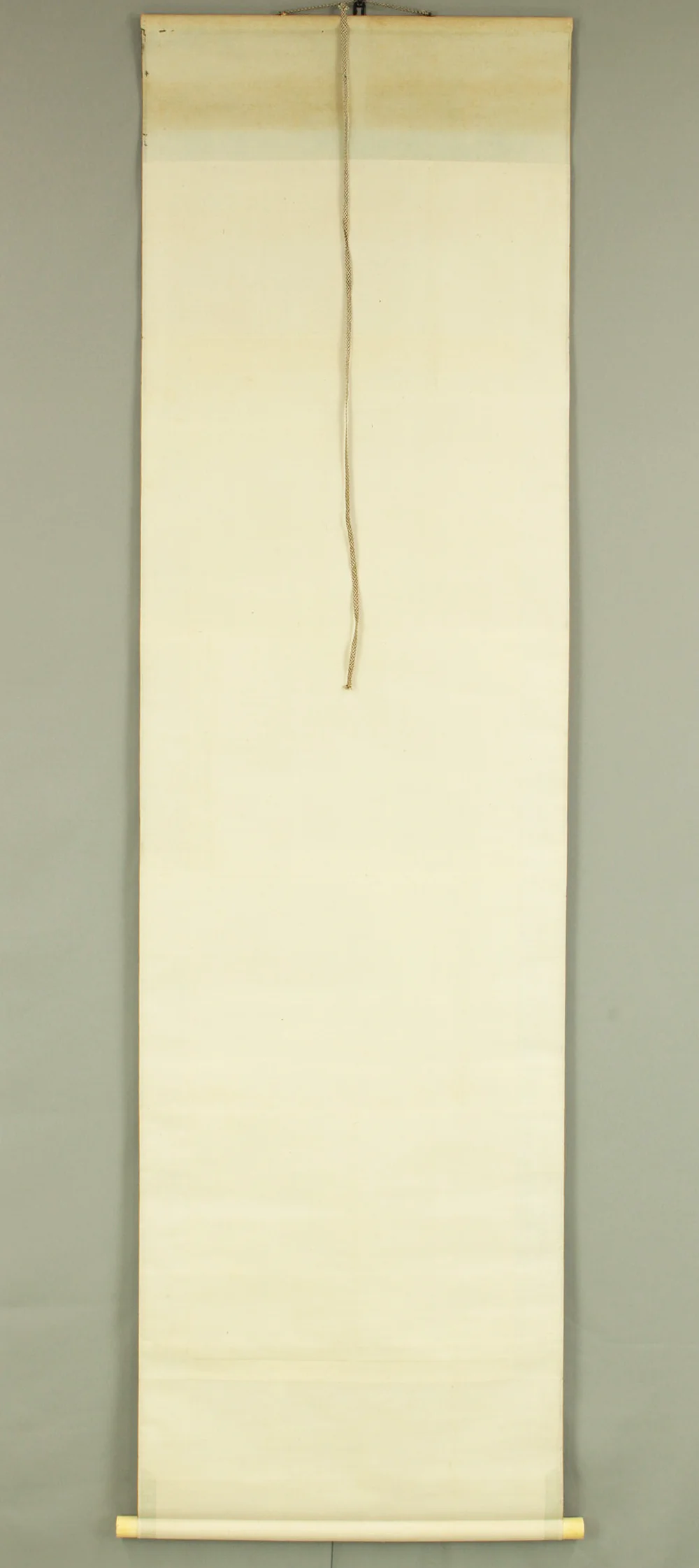 中島春鴎 Nakajima Shuno (1887-1962) Japanese art kakejiku kakemono wall hanging scroll / Landscape on Moonlit Nights with Original Box (Tomobako) RD328 - Image 16