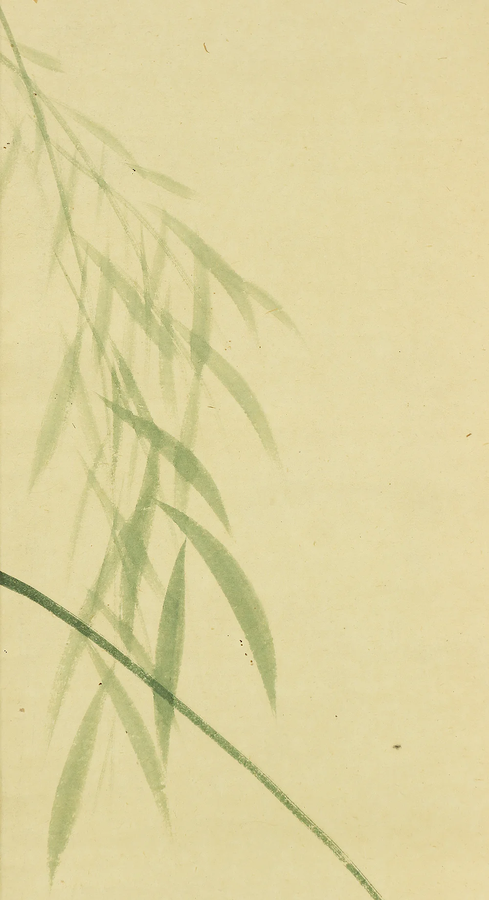 中村文彬 Nakamura Bunpin (around 1750-1800) Japanese antique art kakejiku kakemono wall hanging scroll / Kingfisher and Willow RA578 - Image 5