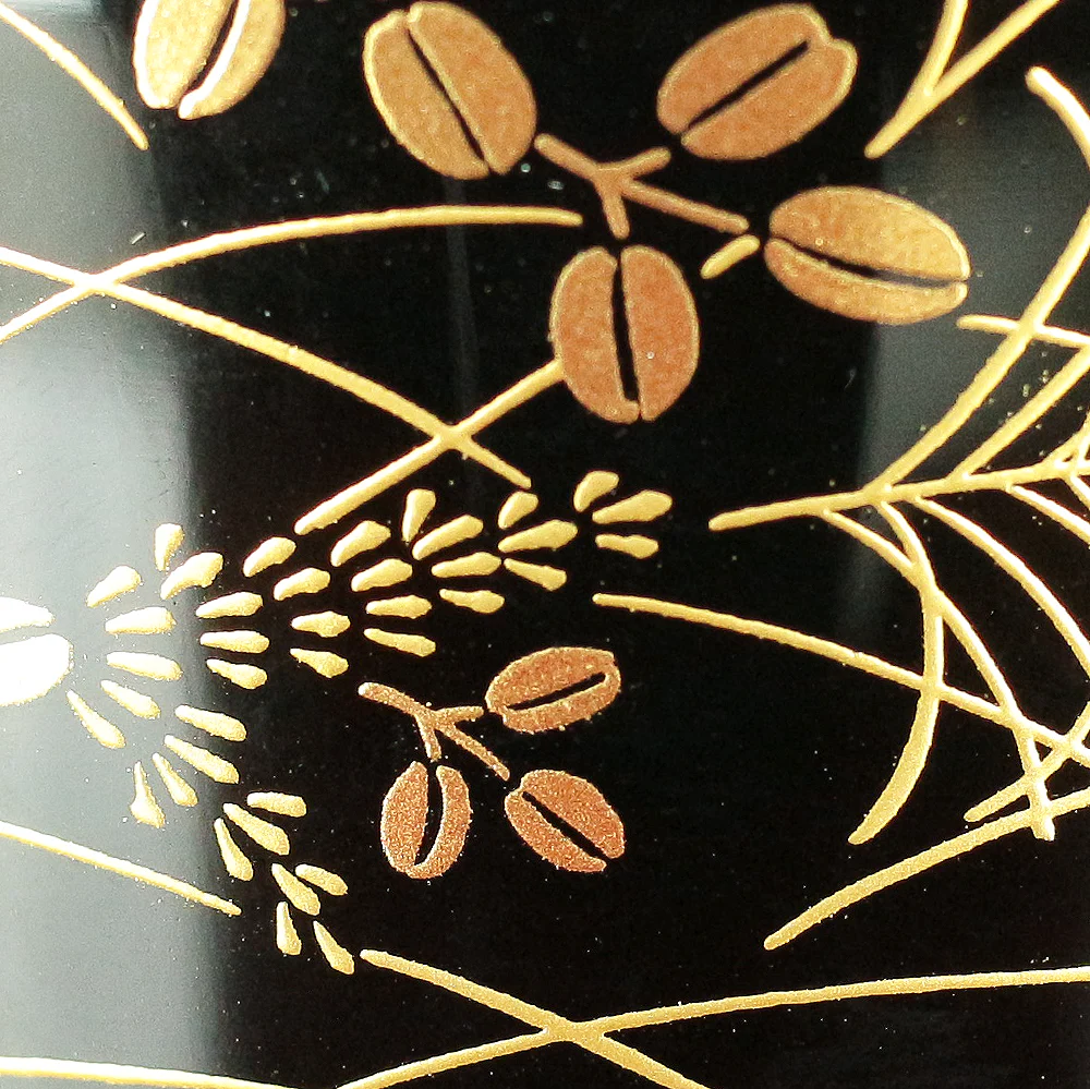 中村湖彩 Nakamura Kosai (b1955) 'Chrysanthemum Paulownia Makie lacquered Nakatsugi' Natsume Tea Caddy / Japanese tea ceremony utensil with Original Box (Tomobako) VA293 - Image 18