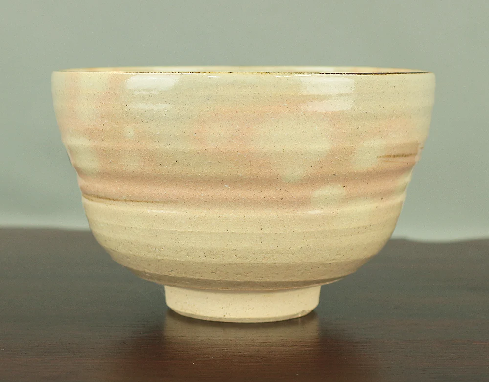 中村能休 Nakamura Nokyu Kyo ware Kenzan style 'Iris' Tea Bowl with Original Box (Tomobako) Japanese tea ceremony utensil V973 - Image 9