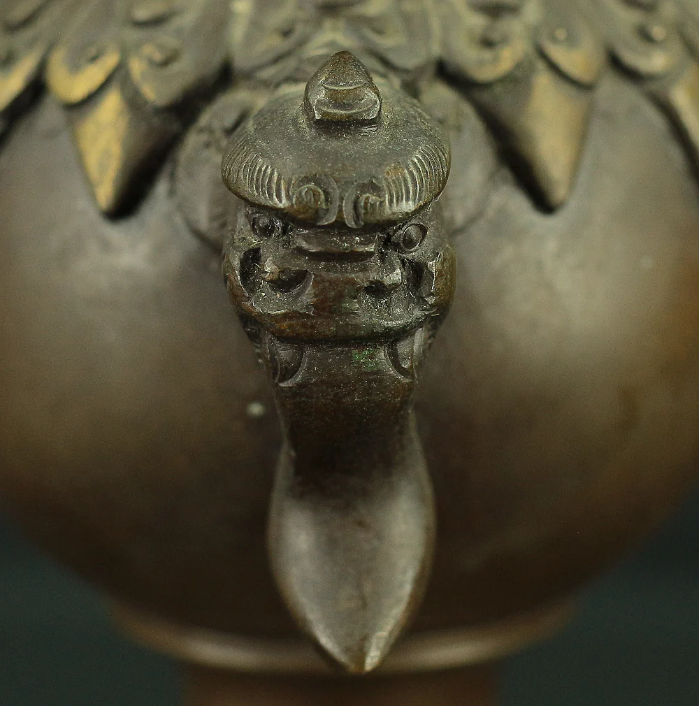 中尾宗甫 Nakao Shuho Buddhist Altar Fittings Bronze Two Candle Sticks and Two Censer Incense Burner VA497 - Image 14