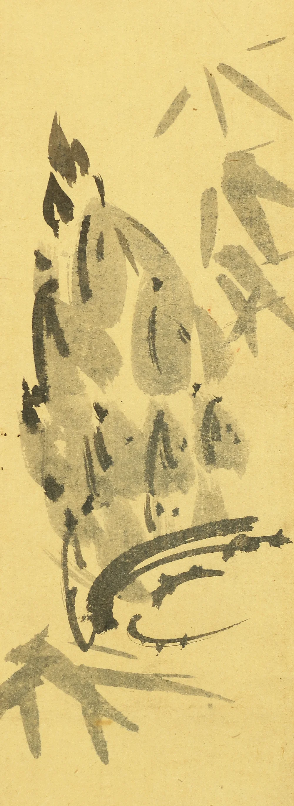 野口小蘋 Noguchi Shohin (1847-1917) Japanese antique art kakejiku kakemono wall hanging scroll / Bamboo shoot with Box A170 - Image 7