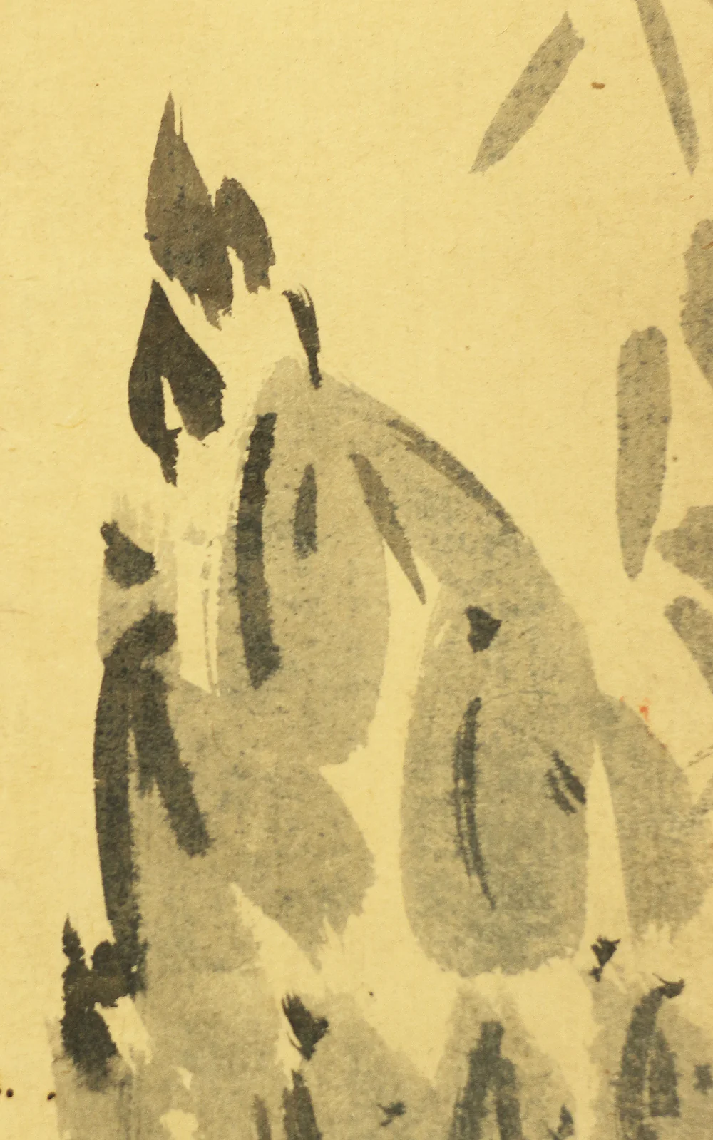 野口小蘋 Noguchi Shohin (1847-1917) Japanese antique art kakejiku kakemono wall hanging scroll / Bamboo shoot with Box A170 - Image 8