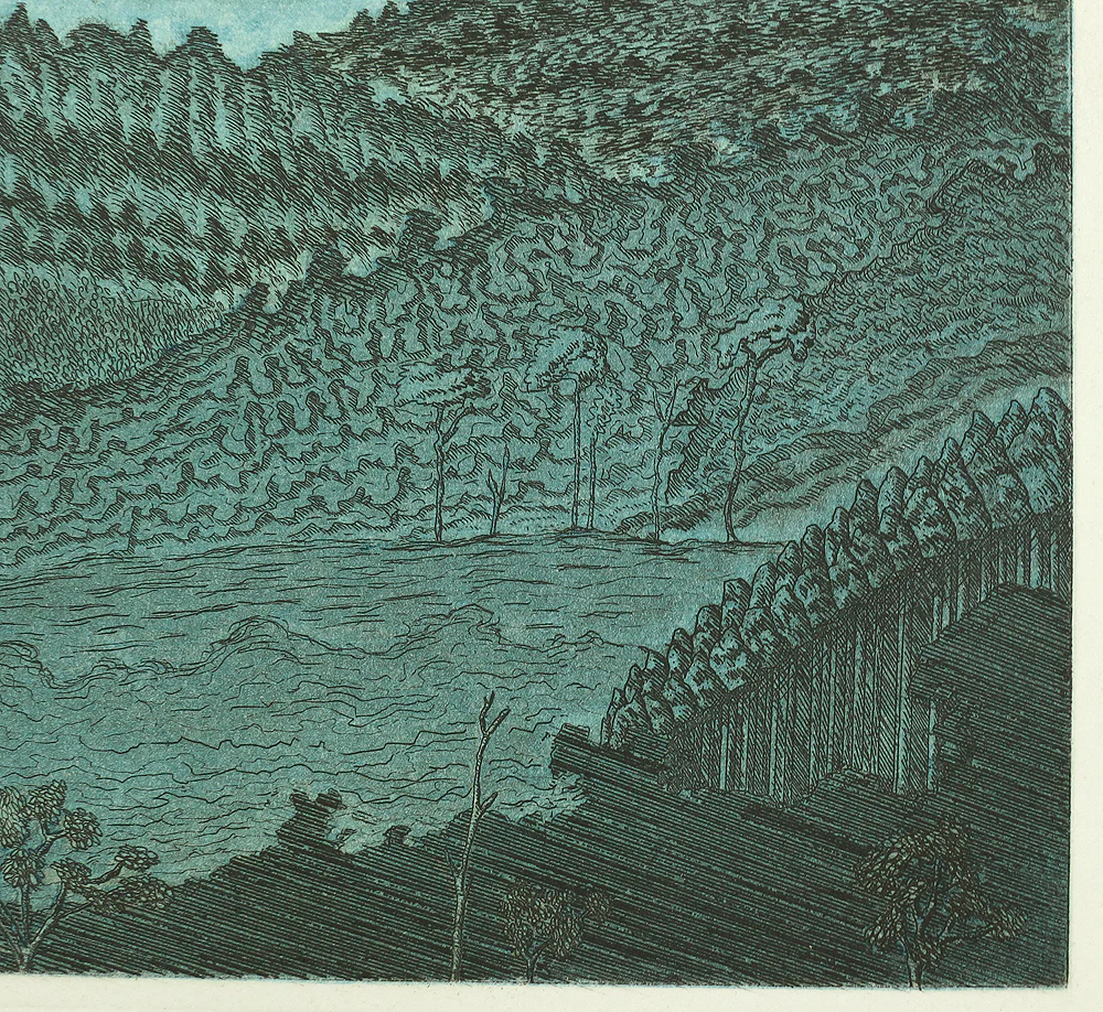 乗兼広人 Norikane Hiroto 1976 (Showa 51) Japanese art Etching / "京の朝 Morning in Kyoto" Signed and numbered by the artist 7/20 NW213 - Image 6