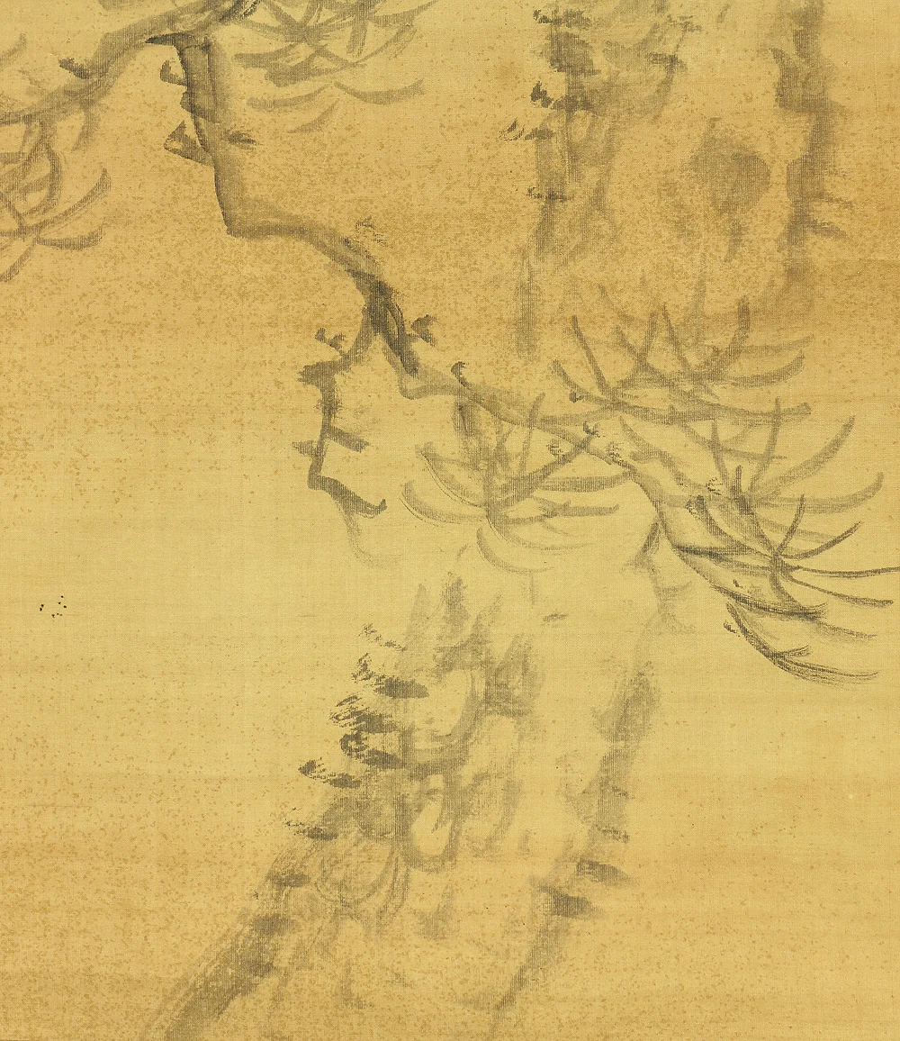 貫名海屋 Nukina Kaioku (1778-1863) Japanese art kakejiku kakemono wall hanging scroll / Sumi-e Ink Painting Pine Tree with Box RC242 - Image 5