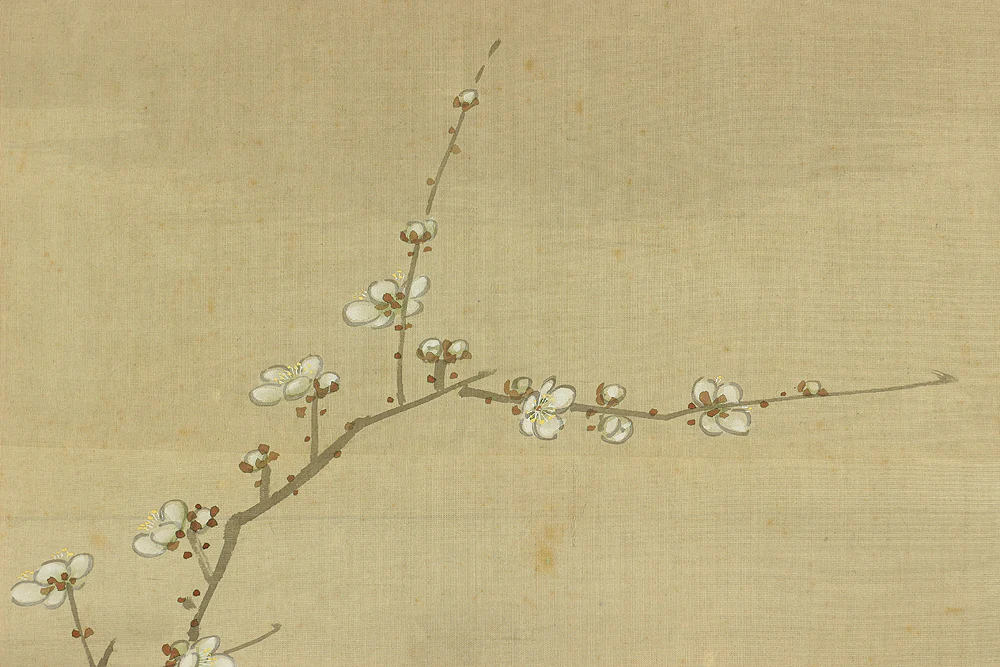 大庭学僊 Ōba Gakusen (1820-1899) Japanese antique art Paired kakejiku kakemono wall hanging scrolls / Cranes and Turtles Celebrating Longevity - The Symbol of Good Fortune, Pine, Bamboo, and Plum with Box RC752 - Image 19