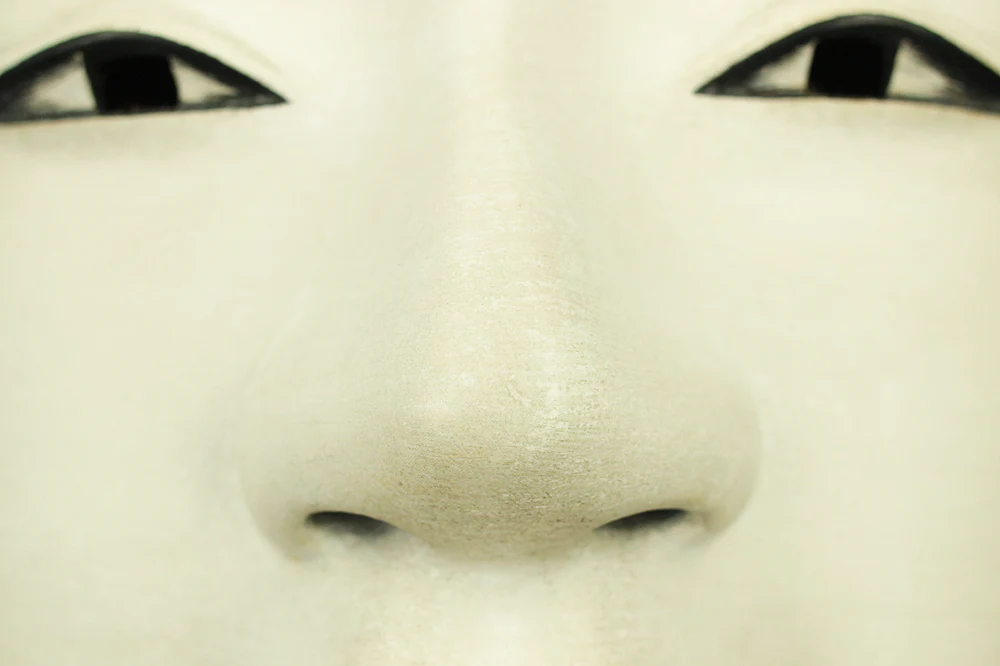 小倉宗広 Ogura Soko (b1969) 孫次郎 Magojiro - Young Female Mask / Japanese Traditional Noh Wooden Carving Mask with Double Box VA866 - Image 18