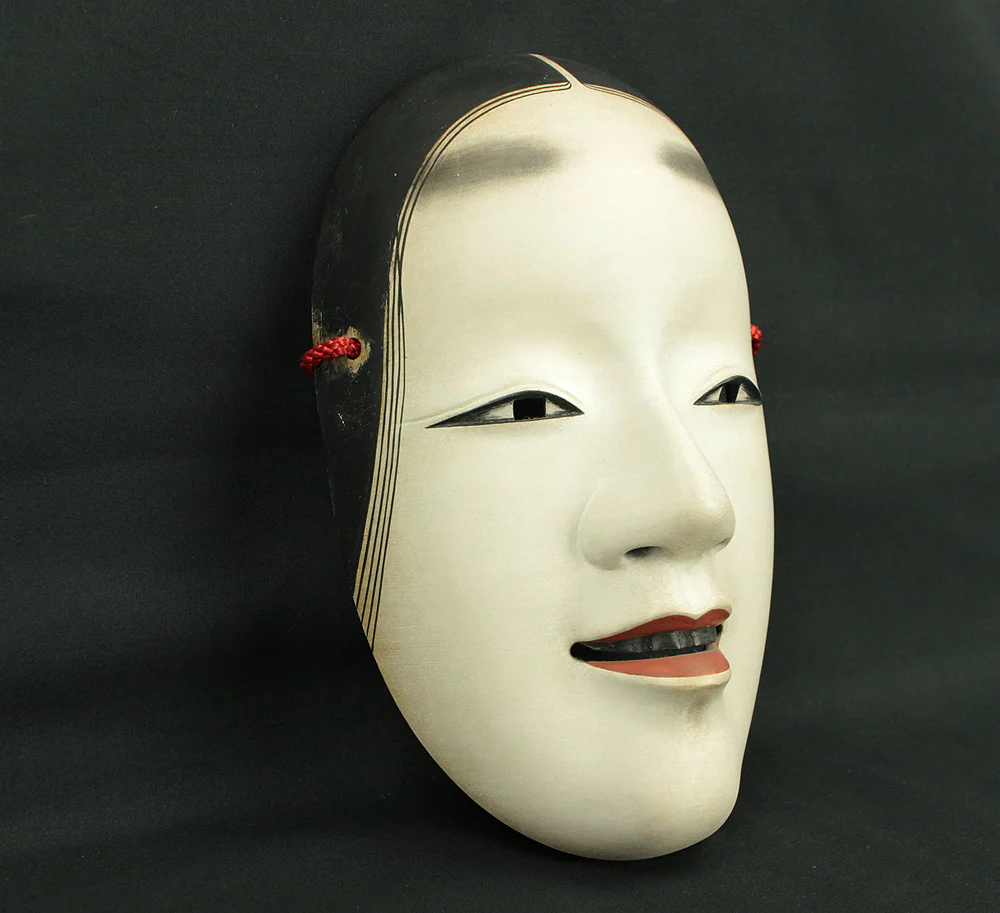 小倉宗広 Ogura Soko (b1969) 孫次郎 Magojiro - Young Female Mask / Japanese Traditional Noh Wooden Carving Mask with Double Box VA866 - Image 4